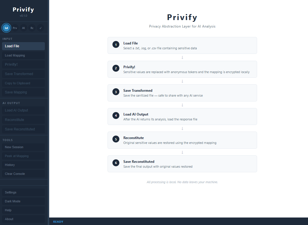 Privify screenshot